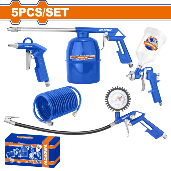 JUEGO DE HERRAMIENTAS NEUMATICAS 5 PCS WADFOW