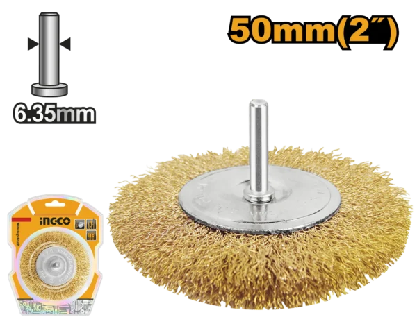 GRATA CIRCULAR RIZADA 2" INGCO