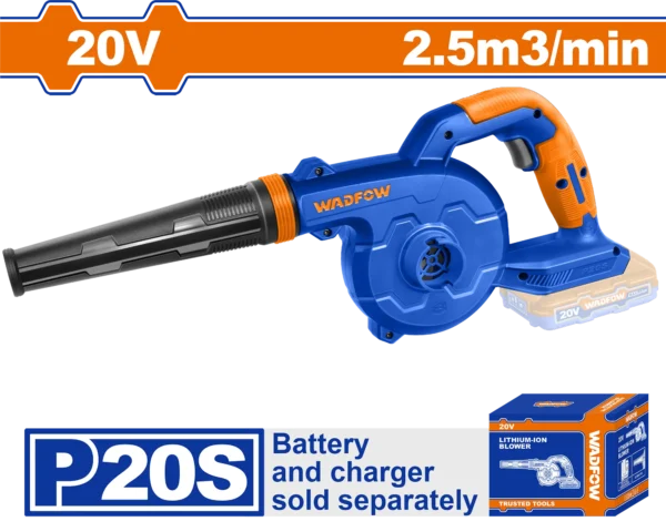 SOPLADOR INALAMBRICO 2,5M3/MIN 20V WADFOW