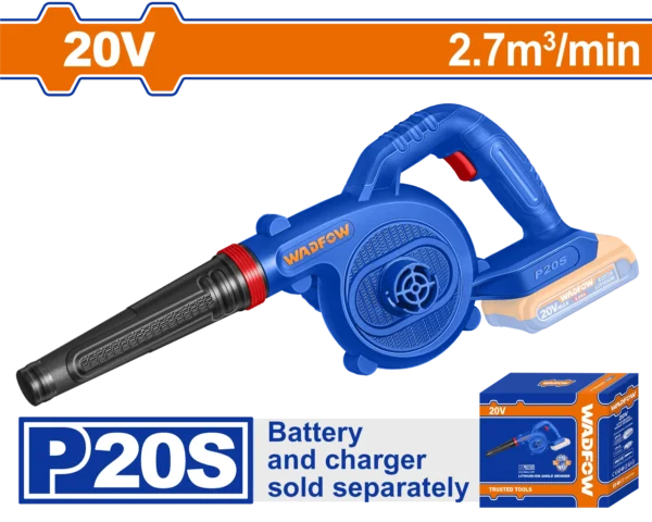 SOPLADOR INALAMBRICO 2,7M3/MIN 20V WADFOW