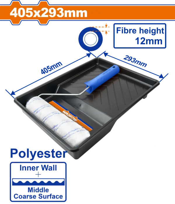 JUEGO DE CEPILLOS CILÍNDRICO 3 EN 1 (PARED INTERIOR) 230MM (9 pulgadas) WADFOW