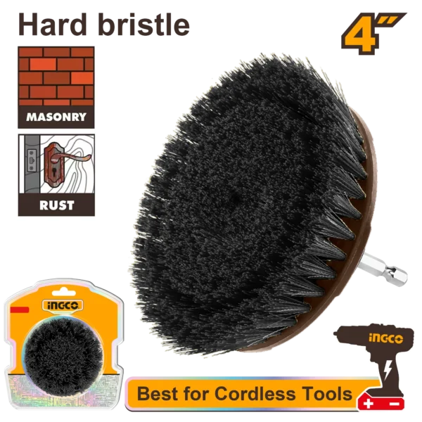 CEPILLO DE CERDAS DURAS 4"" INGCO