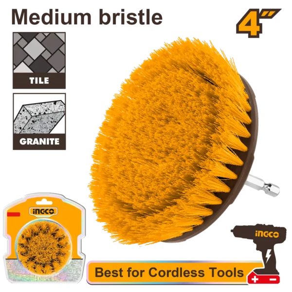 CEPILLO DE CERDAS MEDIANAS 4"" INGCO