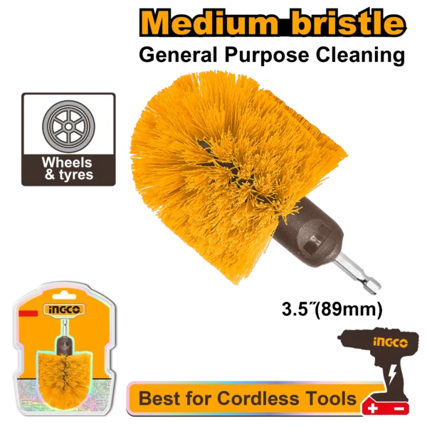 CEPILLO DE CERDAS MEDIANAS 3.5"" INGCO