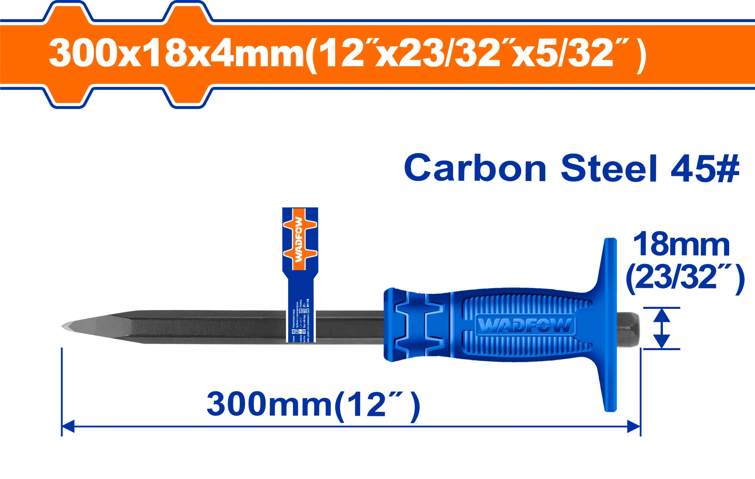PUNTA PROFESIONAL 4X18X300MM WADFOW.