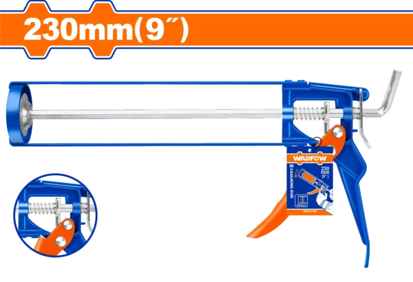 PISTOLA PARA SILICON CARTUCHO METAL 9" WADFOW