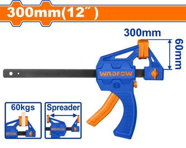 PRENSA DE BARRA RÁPIDA DE 12"" WADFOW