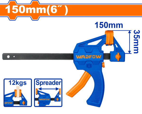 PRENSA DE BARRA RÁPIDA DE 6"" WADFOW