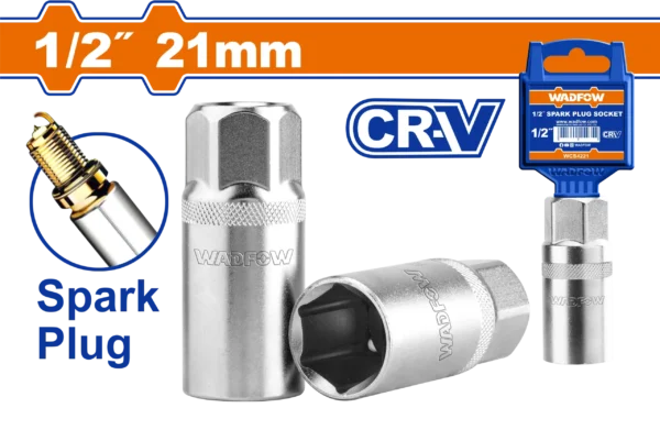 DADO BUJIA LARGO DE 1/2" 21MM WADFOW