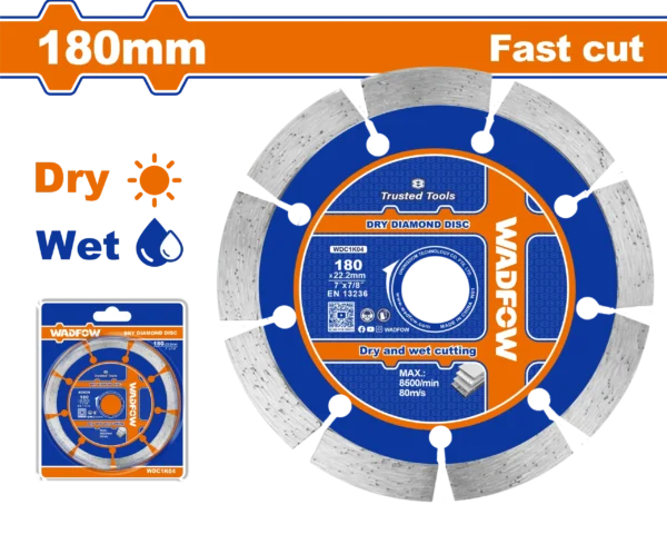 DISCO DIAMANTADO SEGMENTADO 7" X 7/8" WADFOW | Gala Importa…