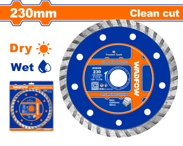 DISCO DIAMANTADO TURBO 9"WADFOW | Gala Importaciones