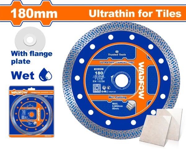 DISCO DIAMANTADO CORTE ULTRA FINO 7" WADFOW | Gala Importac…