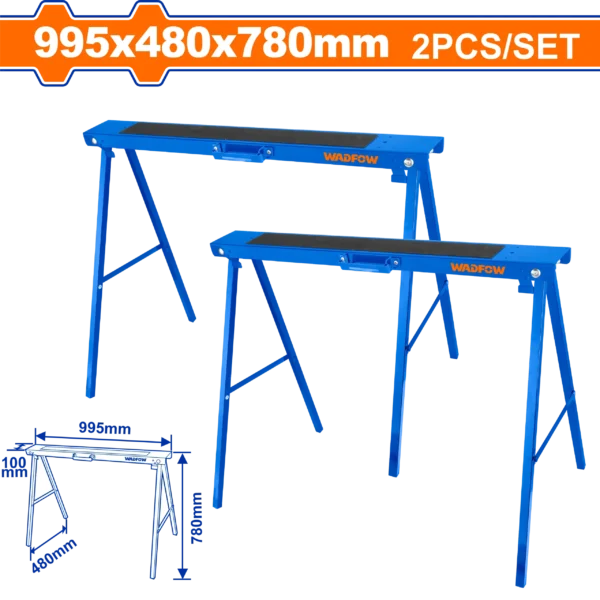 CABALLETES DE TRABAJO 2PCS 100KG WADFOW