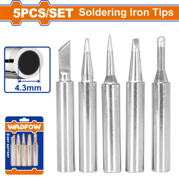 JUEGO DE PUNTAS DE SOLDAR CAUTIN 5PCS WADFOW