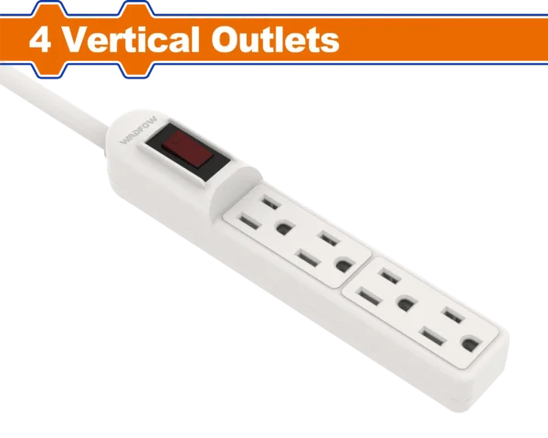 REGLETA ELECTRICA 4 ENTRADAS WADFOW