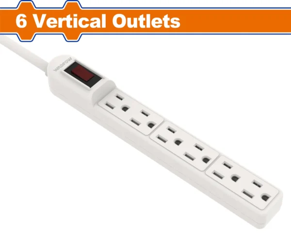 REGLETA ELECTRICA 6 ENTRADAS WADFOW