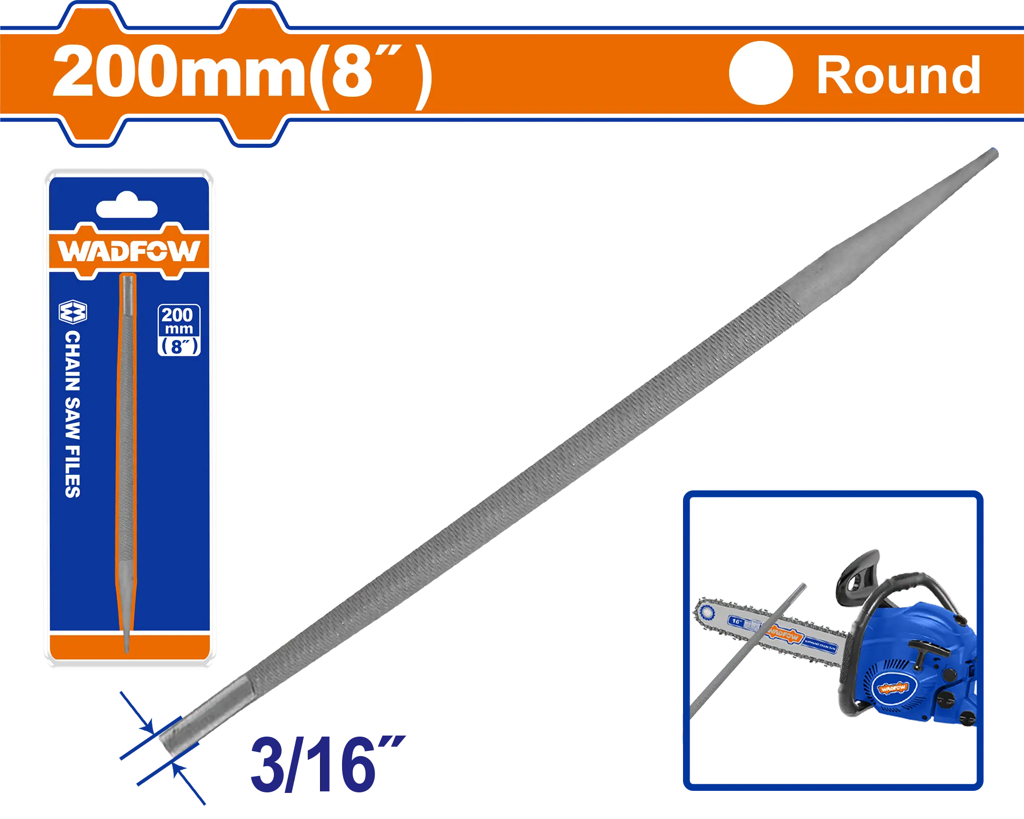 LIMA PARA MOTOSIERRA 200MM WADFOW