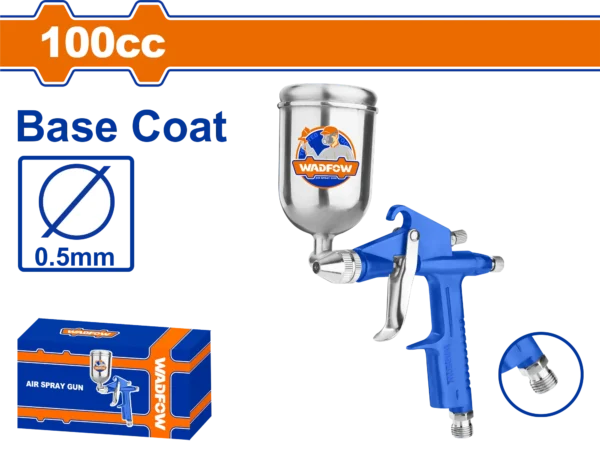SOPLETE DE PINTURA VASO METALICO 0,5MM-100 CC WADFOW