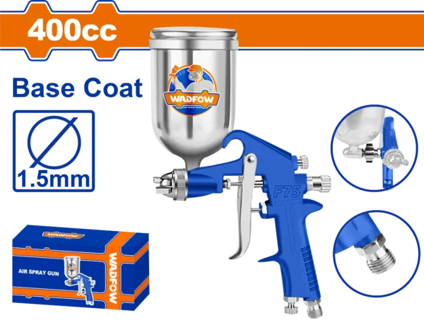 SOPLETE DE PINTURA VASO METALICO 1,5MM-400 CC WADFOW