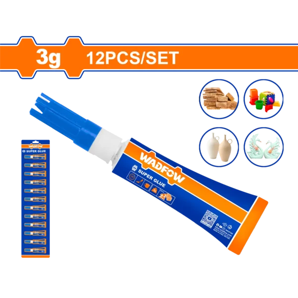 SUPER GLUE 3G 12PCS WADFOW