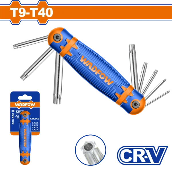 JUEGO LLAVE TORX DE BOLSILLO 8PCS WADFOW HHK14083