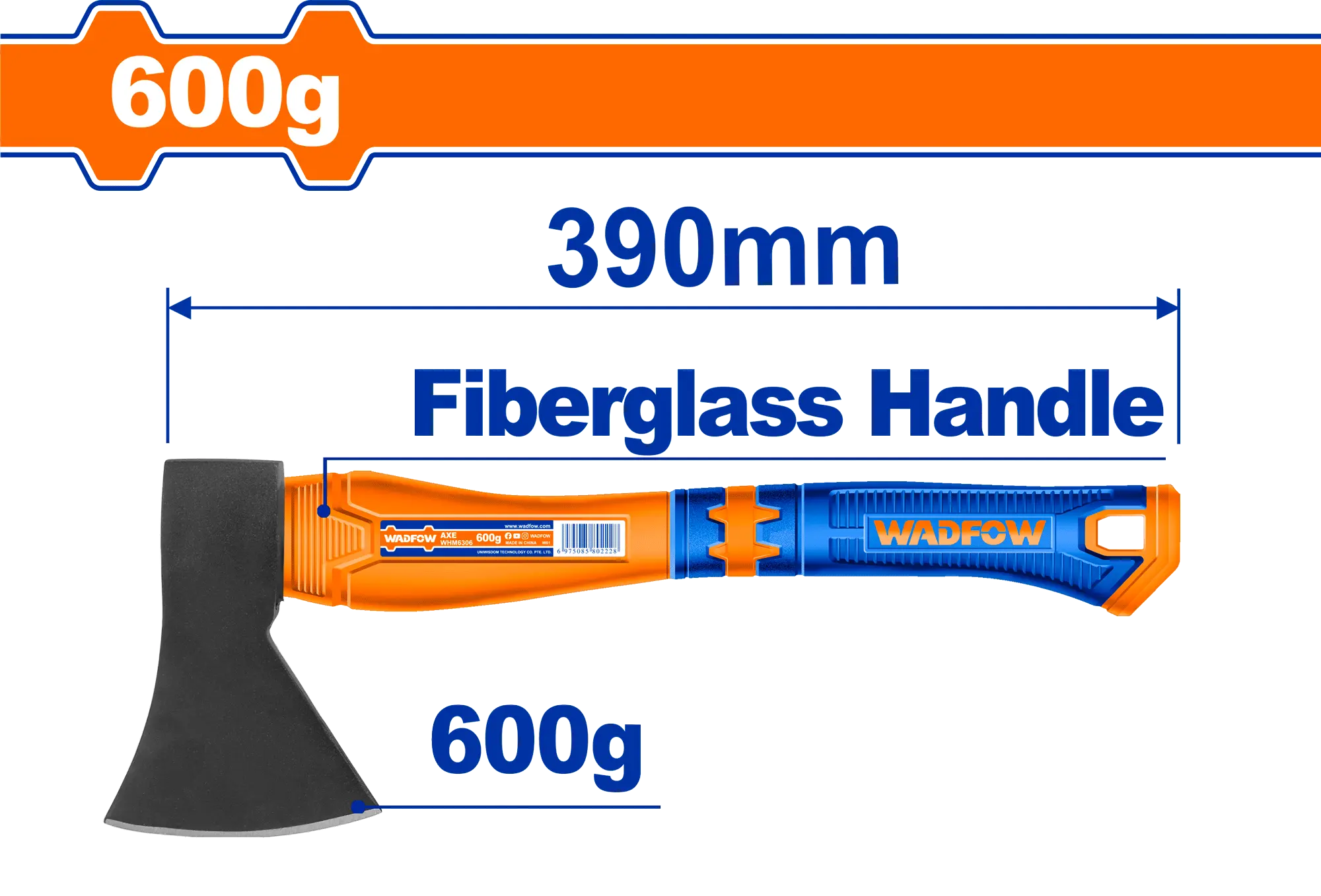 HACHA DE MANO 600G WADFOW