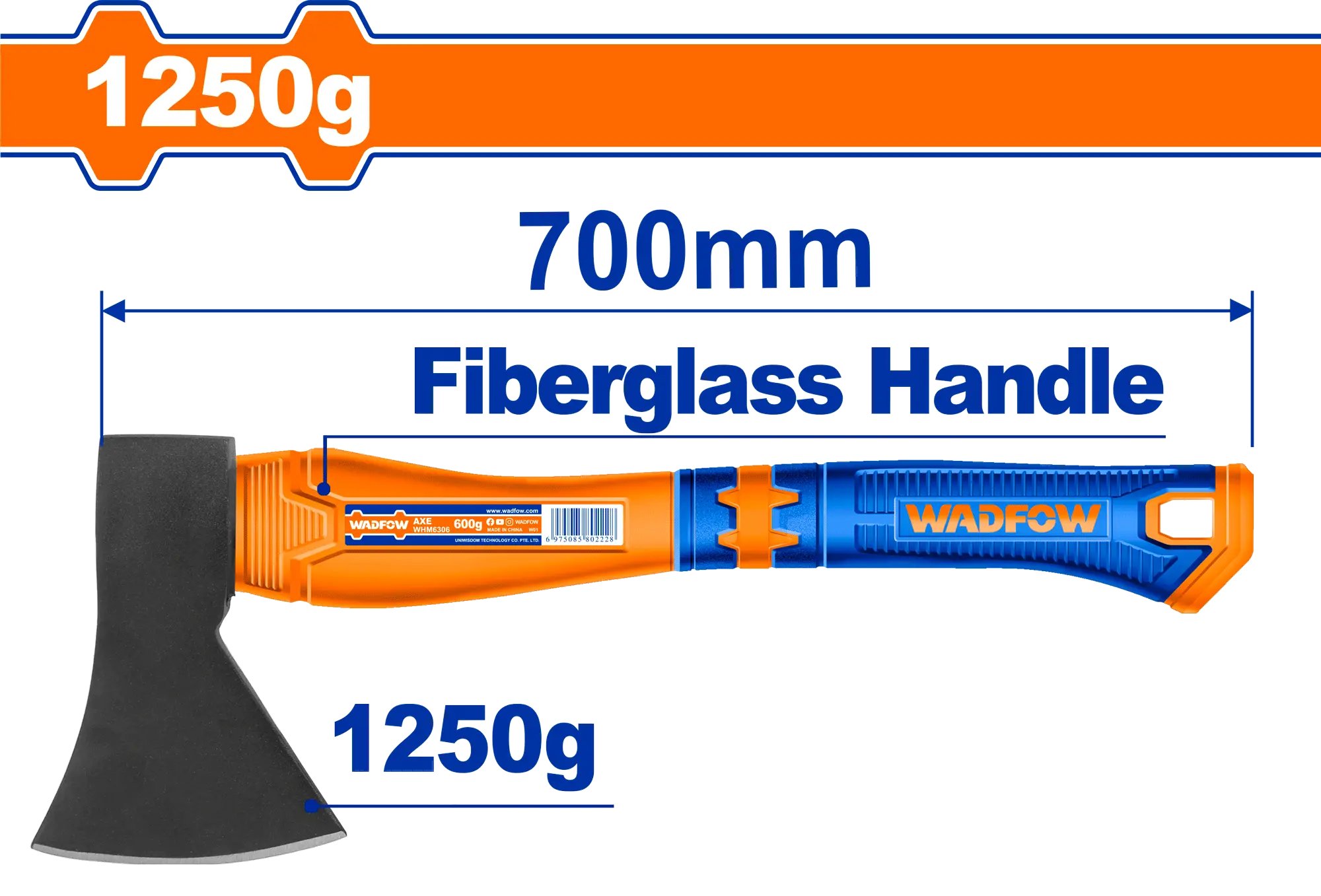 HACHA DE MANO 1250G WADFOW