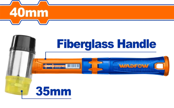 MAZO DE GOMA Y PLASTICO 17OZ/490G M/FIBRA WADFOW