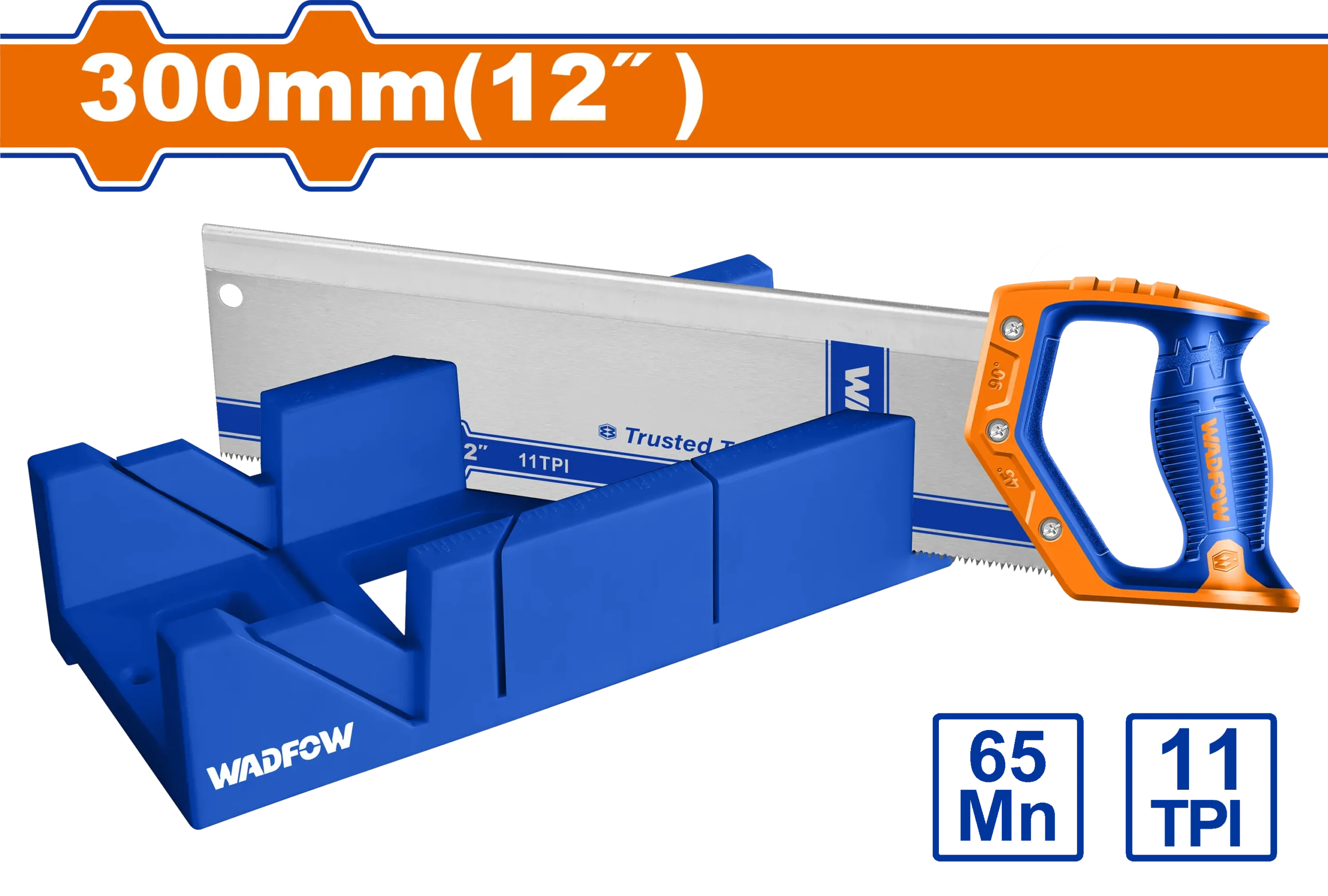 SERRUCHO COSTILLA 12" CON GUIA DE CORTE PLASTICO WADFOW