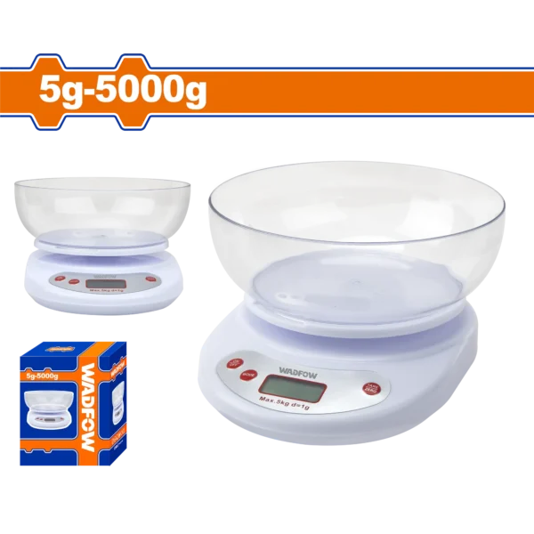 BALANZA DE COCINA DE 5G-5KG WADFOW.