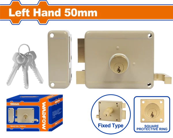 CERRADURA DE SOBREPONER IZQUIERDA 50MM WADFOW