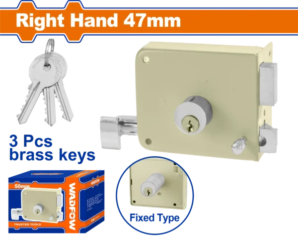 CERRADURA DE SOBREPONER DERECHA 47MM WADFOW