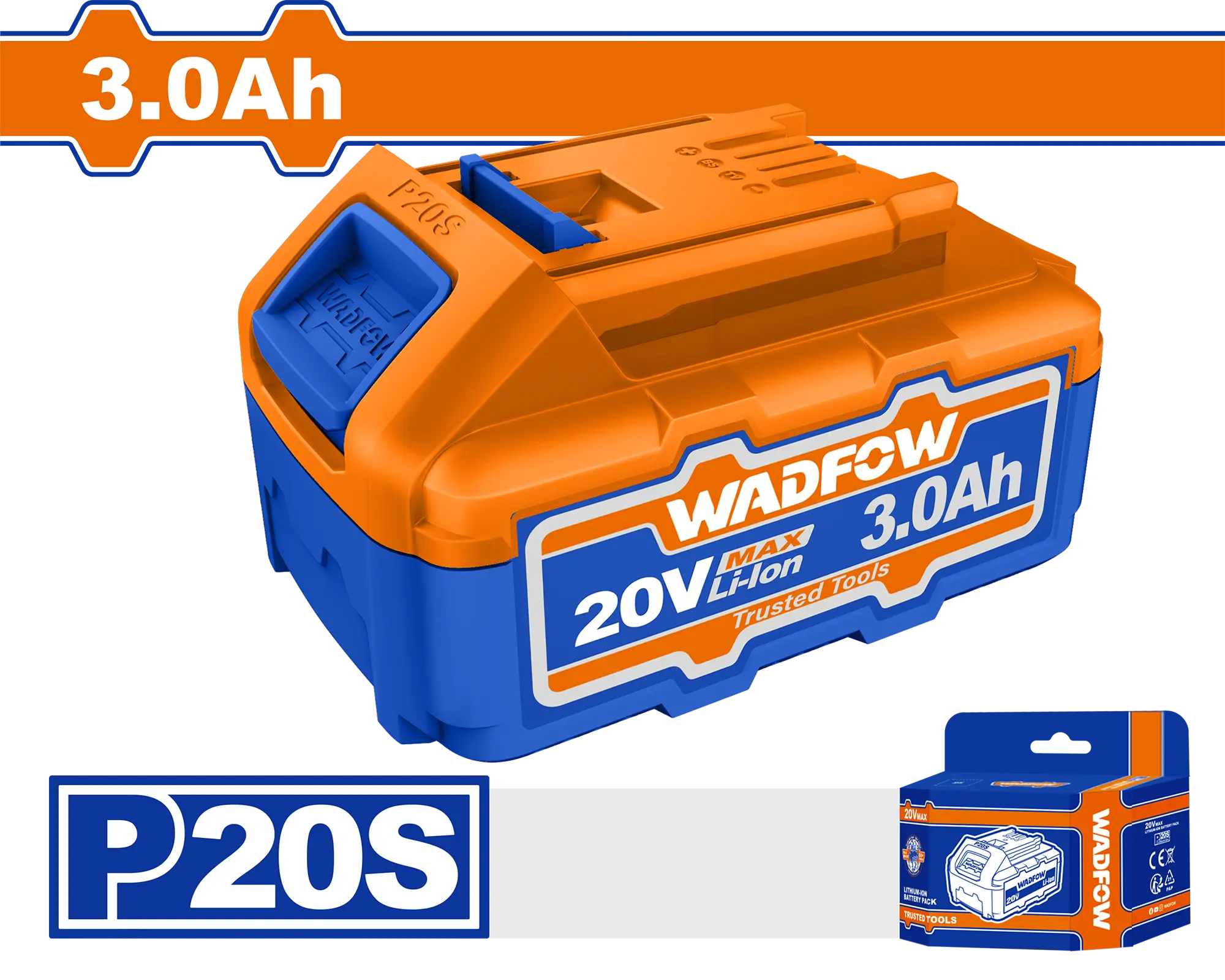 BATERIA 20V 3,0AMP WADFOW
