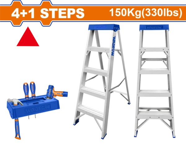 ESCALERA PATA DE GALLO DE 4 PISOS 1.25M WADFOW