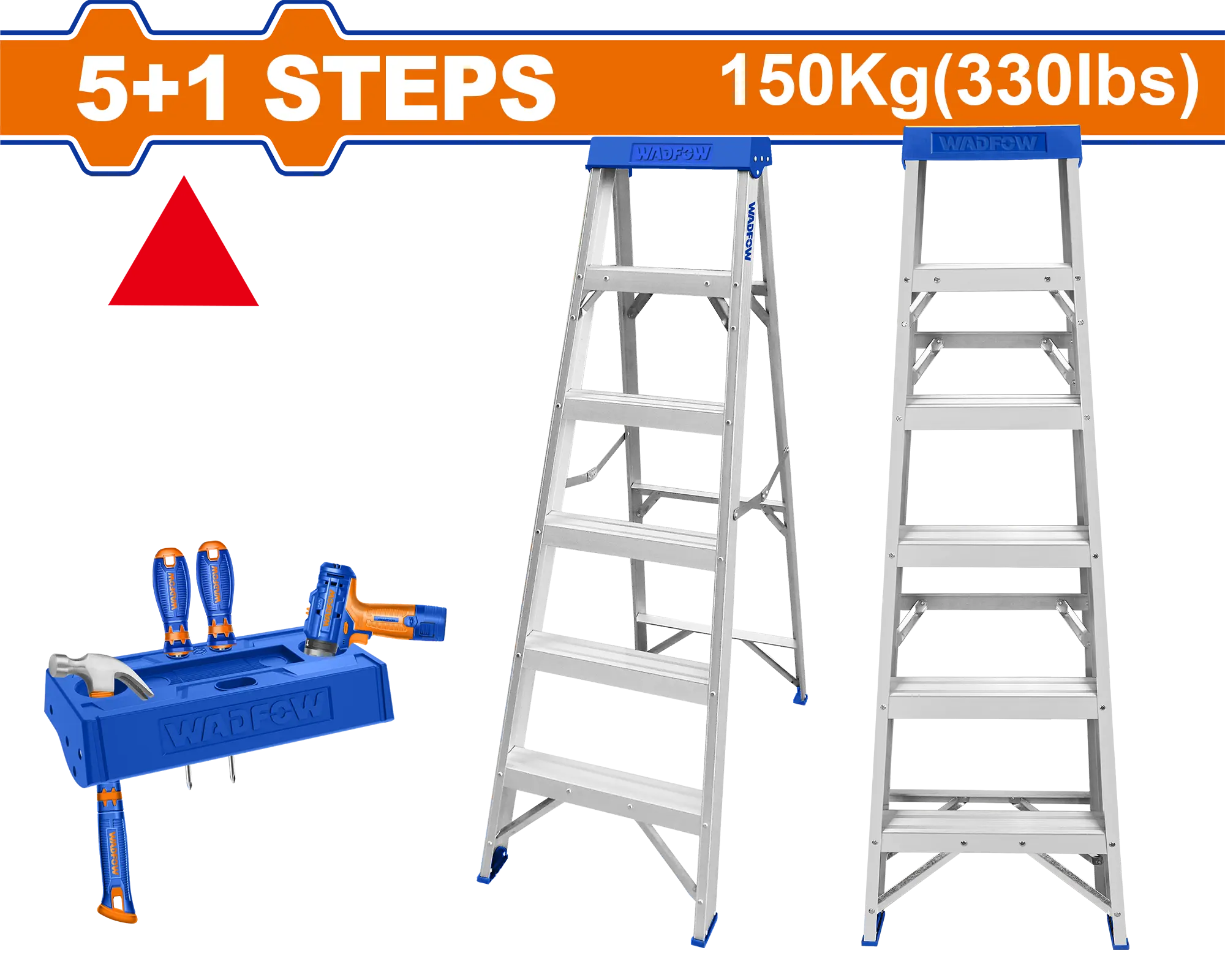 ESCALERA PATA DE GALLO DE 5 PISOS 1.5M WADFOW