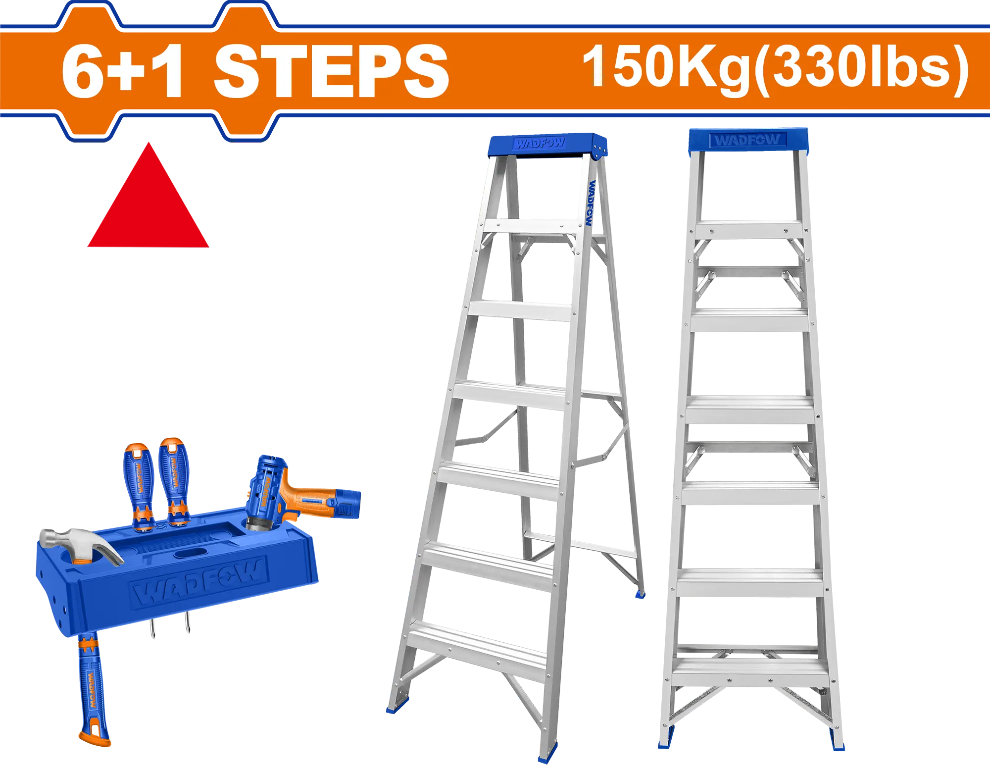 ESCALERA PATA DE GALLO DE 6 PISOS 1.75M WADFOW