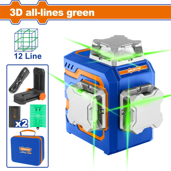 NIVEL DE LASER AUTONIVELANTE 12 LINEAS WADFOW