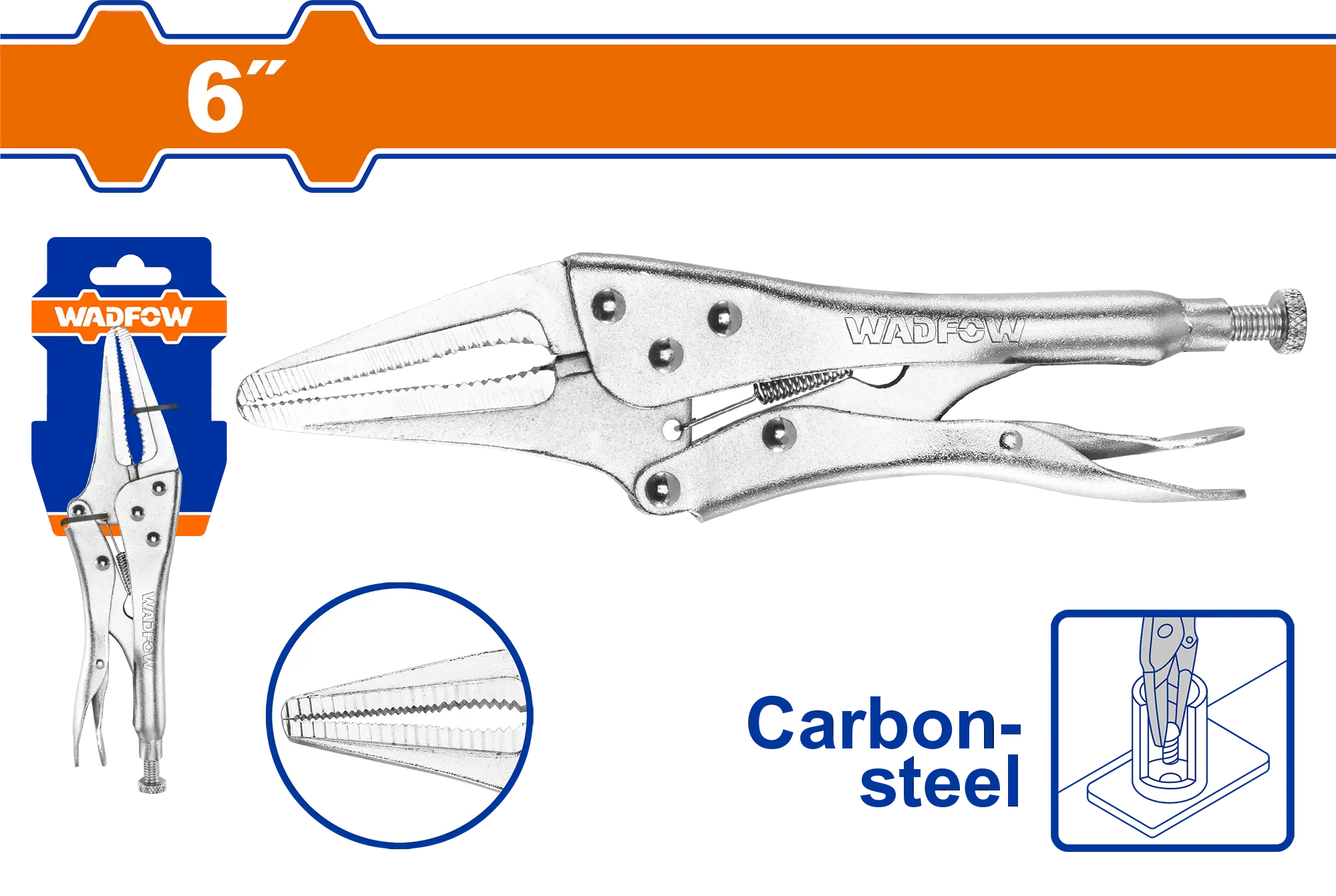 PLAYO DE PRESION PUNTA LARGA 6"" WADFOW