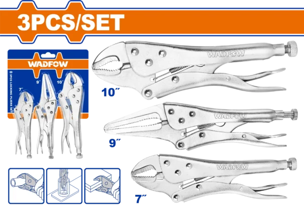 JUEGO DE PLAYOS DE PRESION DE 3 PIEZAS WADFOW