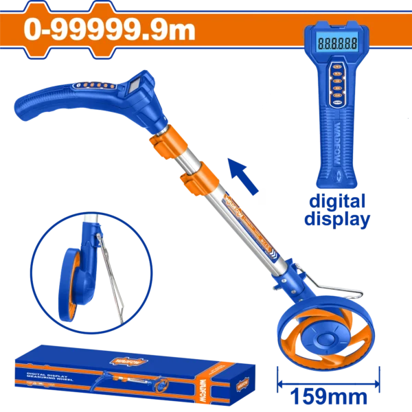 MEDIDOR DE DISTANCIA ODOMETRO CON RUEDA Y PANTALLA DIGITAL