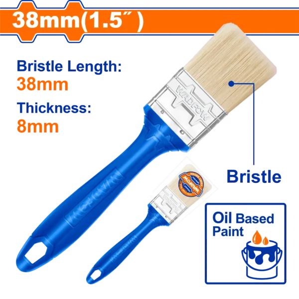 BROCHA PARA PINTURA DE 1.5" MANGO PLASTICO WADFOW