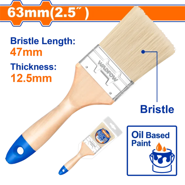 BROCHA PARA PINTURA DE 2,5 pulgadas(63 MM) WADFOW