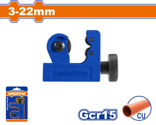 CORTADOR DE TUBO PVC AZUL DE 3 A 22MM WADFOW
