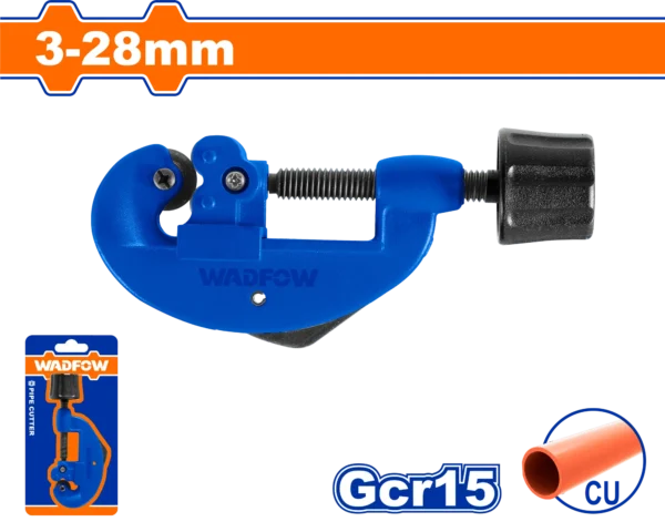 CORTADOR DE TUBO PVC AZUL DE 3 A 28MM WADFOW
