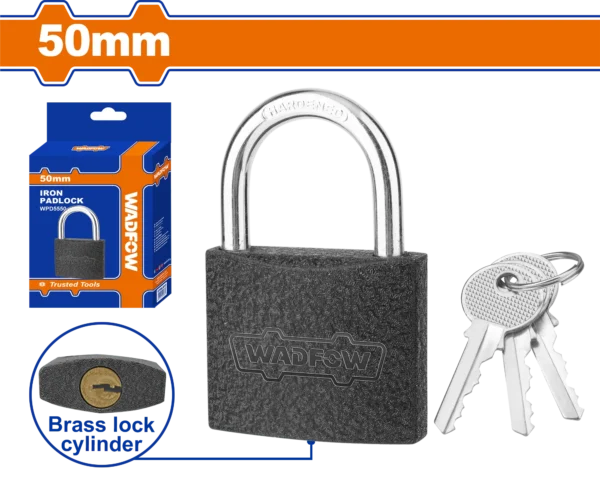 CANDADO NEGRO 50MM PROFESIONAL WADFOW