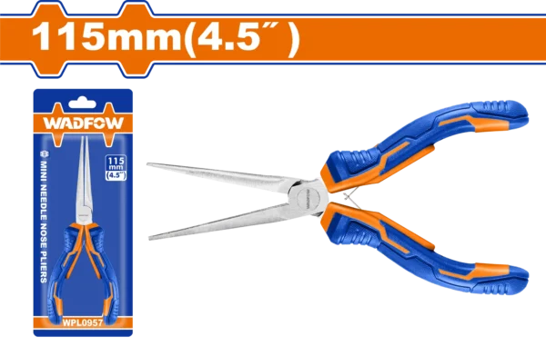 PINZA PUNTA AGUJA FINA 4,5"" SIN CORTE WADFOW