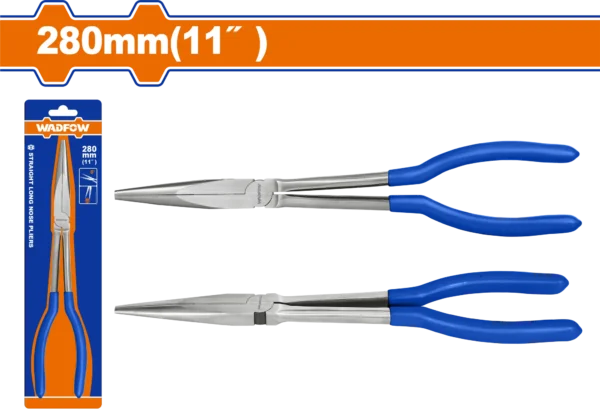 PINZA PUNTA LARGA RECTOS 11""/280MM S/CORTADOR WADFOW