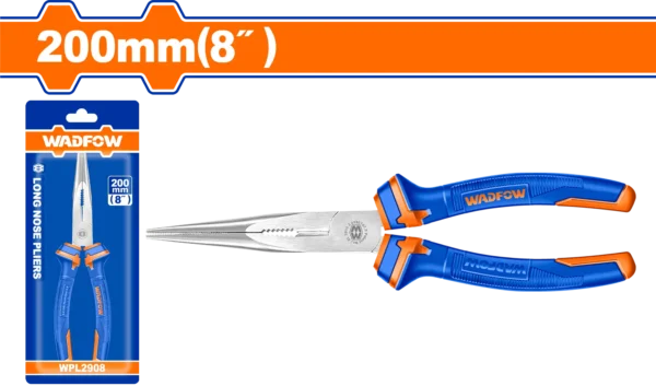 PINZA PUNTA LARGA DE 8""/200MM AZUL WADFOW