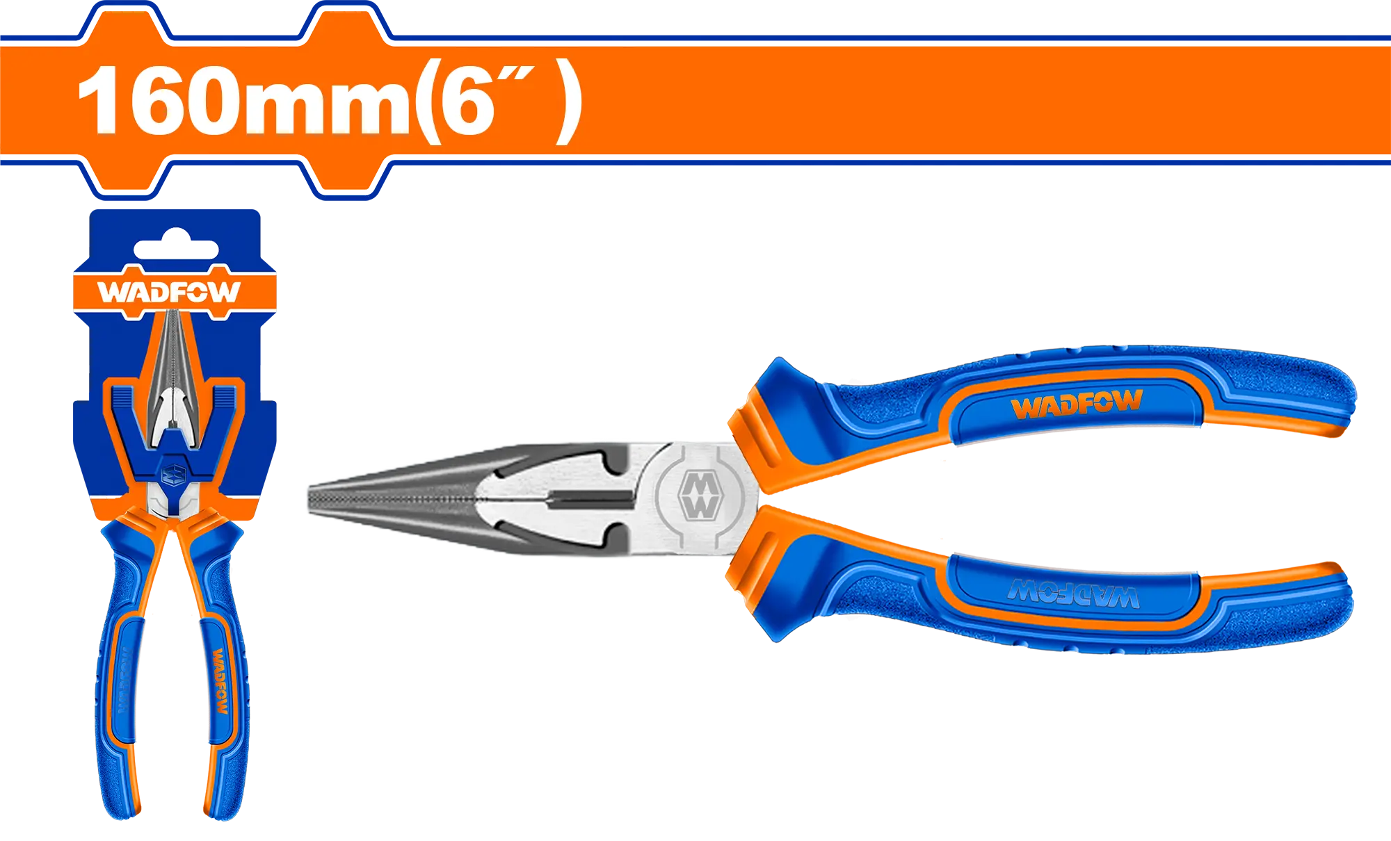 PINZA PUNTA LARGA 6" WADFOW