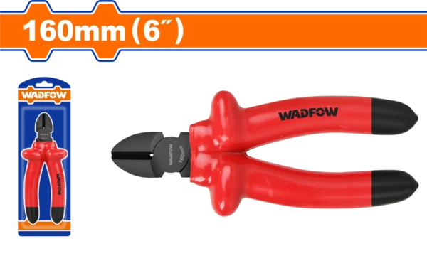PINZA CORTE DIAGONAL ELECTRICISTA AISLADO 6"" 1000V R/N WADFOW